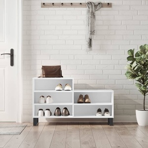 vidaXL, vidaXL Schuhregal Weiß 102x36x60 cm Holzwerkstoff, vidaXL Schuhregal Weiß 102x36x60 cm Holzwerkstoff