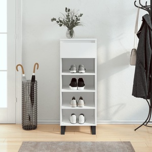 vidaXL, vidaXL Schuhschrank Weiß 40x36x105 cm Holzwerkstoff