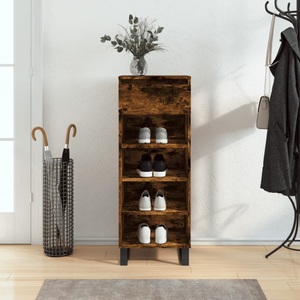 vidaXL, vidaXL Schuhschrank Räuchereiche 40x36x105 cm Holzwerkstoff