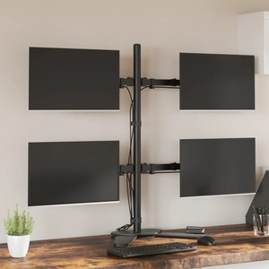 vidaXL, vidaXL Monitorhalterung Schwarz Stahl VESA 75/100 mm, vidaXL Monitorhalterung Schwarz Stahl VESA 75/100 mm