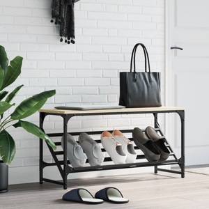 vidaXL, vidaXL Schuhregal Sonoma-Eiche 90x30x45 cm Holzwerkstoff, vidaXL Schuhregal Sonoma-Eiche 90x30x45 cm Holzwerkstoff