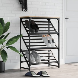 vidaXL, vidaXL Schuhregal Sonoma-Eiche 60x30x85 cm Holzwerkstoff