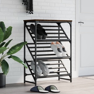 vidaXL, vidaXL Schuhregal Braun Eichen-Optik 60x30x85 cm Holzwerkstoff