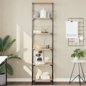 vidaXL, vidaXL Bücherregal Sonoma-Eiche 50x33x188,5 cm Holzwerkstoff