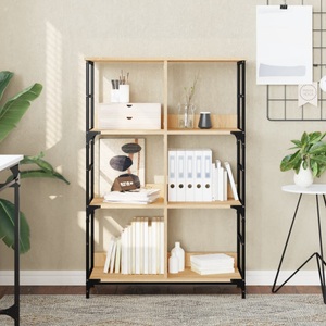 vidaXL, vidaXL Bücherregal Sonoma-Eiche 78,5x33x117,5 cm Holzwerkstoff, vidaXL Bücherregal Sonoma-Eiche 78,5x33x117,5 cm Holzwerkstoff