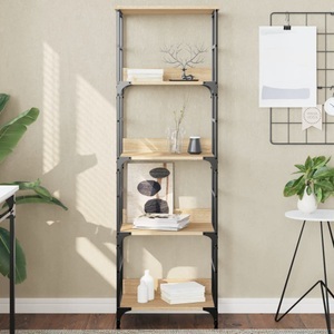 vidaXL, vidaXL Bücherregal Sonoma-Eiche 50x33x153 cm Holzwerkstoff, vidaXL Bücherregal Sonoma-Eiche 50x33x153 cm Holzwerkstoff