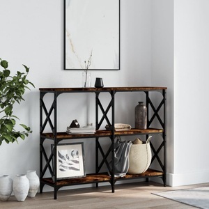 vidaXL, vidaXL Konsolentisch Räuchereiche 100x28x80,5 cm Holzwerkstoff, vidaXL Konsolentisch Räuchereiche 100x28x80,5 cm Holzwerkstoff