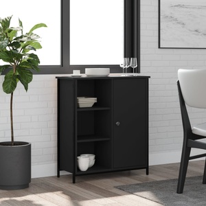 vidaXL, vidaXL Sideboard Schwarz 70x30x80 cm Holzwerkstoff