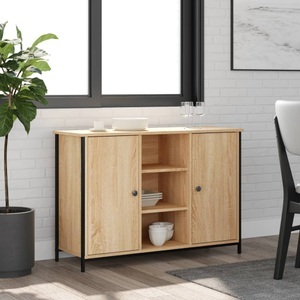 vidaXL, vidaXL Sideboard Sonoma-Eiche 100x35x70 cm Holzwerkstoff, 