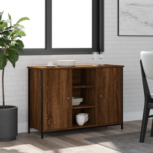 vidaXL, vidaXL Sideboard Braun Eichen-Optik 100x35x70 cm Holzwerkstoff