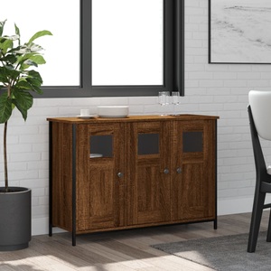 vidaXL, vidaXL Sideboard Braun Eichen-Optik 100x35x70 cm Holzwerkstoff
