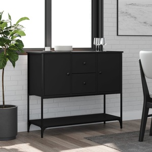 vidaXL, vidaXL Sideboard Schwarz 100x36x85 cm Holzwerkstoff