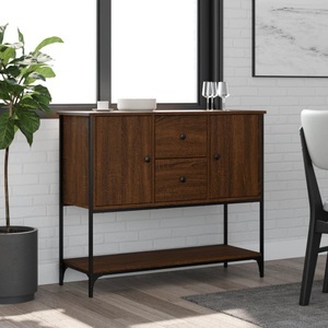 vidaXL, vidaXL Sideboard Braun Eichen-Optik 100x36x85 cm Holzwerkstoff, vidaXL Sideboard Braun Eichen-Optik 100x36x85 cm Holzwerkstoff