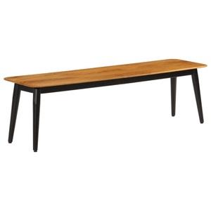 vidaXL, vidaXL Sitzbank 160x40x45 cm Massivholz Mango und Eisen, vidaXL Sitzbank 160x40x45 cm Massivholz Mango und Eisen