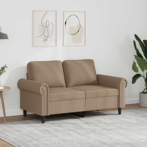 vidaXL, vidaXL 2-Sitzer-Sofa Cappuccino-Braun 120 cm Kunstleder