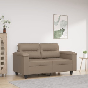 vidaXL, vidaXL 2-Sitzer-Sofa Cappuccino-Braun 120 cm Kunstleder