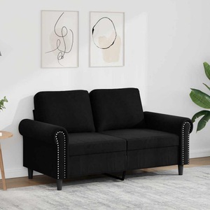 vidaXL, vidaXL 2-Sitzer-Sofa Schwarz 120 cm Samt