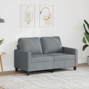 vidaXL, vidaXL 2-Sitzer-Sofa Hellgrau 120 cm Stoff