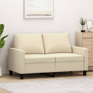 vidaXL, vidaXL 2-Sitzer-Sofa Creme 120 cm Stoff, vidaXL 2-Sitzer-Sofa Creme 120 cm Stoff