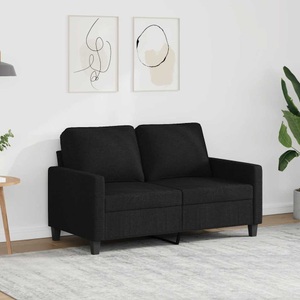 vidaXL, vidaXL 2-Sitzer-Sofa Schwarz 120 cm Stoff