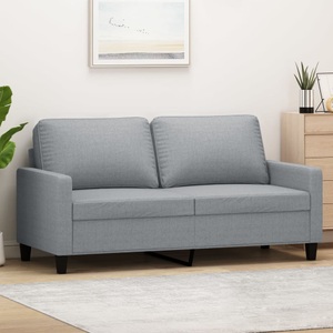 vidaXL, vidaXL 2-Sitzer-Sofa Hellgrau 140 cm Stoff, vidaXL 2-Sitzer-Sofa Hellgrau 140 cm Stoff