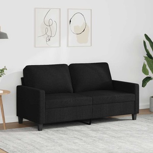 vidaXL, vidaXL 2-Sitzer-Sofa Schwarz 140 cm Stoff