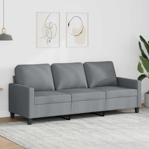 vidaXL, vidaXL 3-Sitzer-Sofa Hellgrau 180 cm Stoff