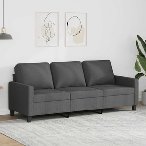 vidaXL, vidaXL 3-Sitzer-Sofa Dunkelgrau 180 cm Stoff