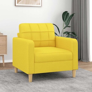 vidaXL, vidaXL Sofasessel Hellgelb 60 cm Stoff
