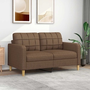 vidaXL, vidaXL 2-Sitzer-Sofa Braun 140 cm Stoff, vidaXL 2-Sitzer-Sofa Braun 140 cm Stoff