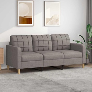 vidaXL, vidaXL 3-Sitzer-Sofa Taupe 180 cm Stoff