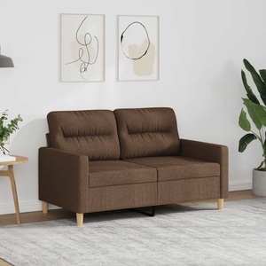 vidaXL, vidaXL 2-Sitzer-Sofa Braun 120 cm Stoff, vidaXL 2-Sitzer-Sofa Braun 120 cm Stoff