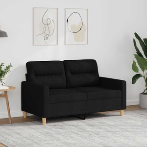 vidaXL, vidaXL 2-Sitzer-Sofa Schwarz 120 cm Stoff