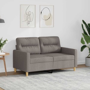 vidaXL, vidaXL 2-Sitzer-Sofa Taupe 120 cm Stoff