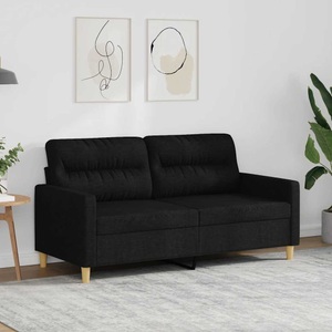 vidaXL, vidaXL 2-Sitzer-Sofa Schwarz 140 cm Stoff