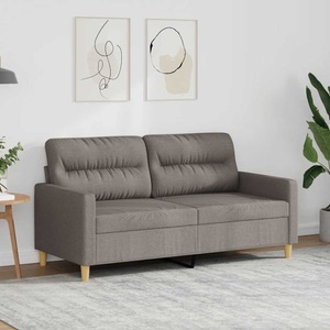 vidaXL, vidaXL 2-Sitzer-Sofa Taupe 140 cm Stoff