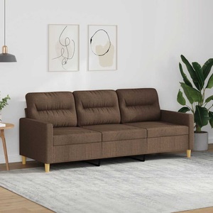 vidaXL, vidaXL 3-Sitzer-Sofa Braun 180 cm Stoff
