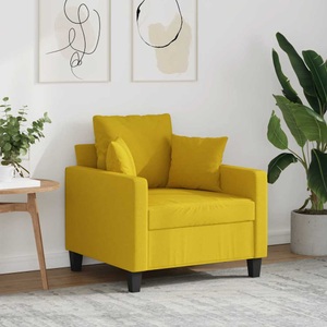 vidaXL, vidaXL Sessel Hellgelb 60 cm Stoff