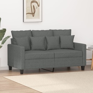 vidaXL, vidaXL 2-Sitzer-Sofa Dunkelgrau 120 cm Stoff, vidaXL 2-Sitzer-Sofa Dunkelgrau 120 cm Stoff