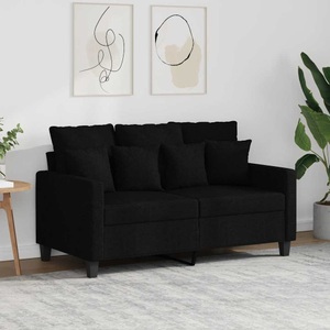vidaXL, vidaXL 2-Sitzer-Sofa Schwarz 120 cm Stoff