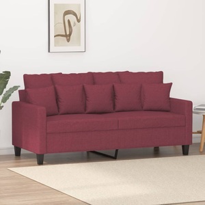 vidaXL, vidaXL 2-Sitzer-Sofa Weinrot 140 cm Stoff, vidaXL 2-Sitzer-Sofa Weinrot 140 cm Stoff