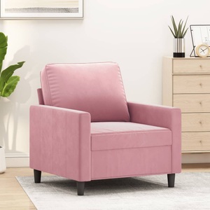 vidaXL, vidaXL Sessel Rosa 60 cm Samt, vidaXL Sessel Rosa 60 cm Samt