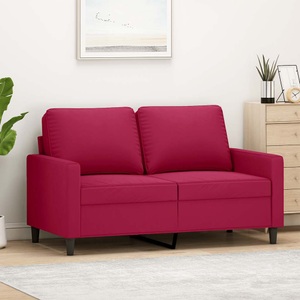 vidaXL, vidaXL 2-Sitzer-Sofa Weinrot 120 cm Samt