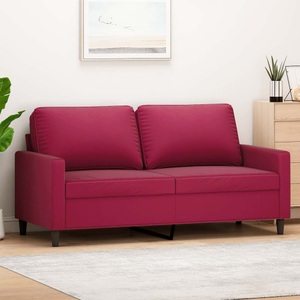 vidaXL, vidaXL 2-Sitzer-Sofa Weinrot 140 cm Samt