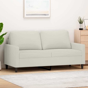 vidaXL, vidaXL 2-Sitzer-Sofa Creme 140 cm Samt