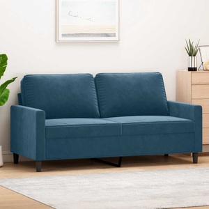 vidaXL, vidaXL 2-Sitzer-Sofa Blau 140 cm Samt