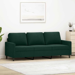 vidaXL, vidaXL 3-Sitzer-Sofa Dunkelgrün 180 cm Samt
