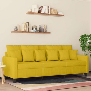 vidaXL, vidaXL 3-Sitzer-Sofa Gelb 180 cm Samt