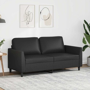 vidaXL, vidaXL 2-Sitzer-Sofa Schwarz 140 cm Kunstleder, vidaXL 2-Sitzer-Sofa Schwarz 140 cm Kunstleder