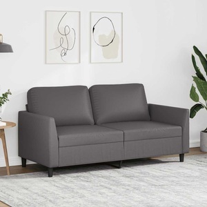 vidaXL, vidaXL 2-Sitzer-Sofa Grau 140 cm Kunstleder, vidaXL 2-Sitzer-Sofa Grau 140 cm Kunstleder